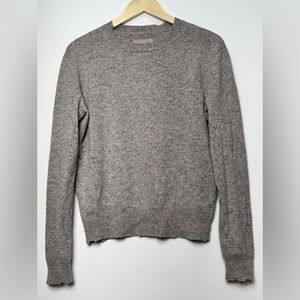 Zadig & Voltaire Womens Distressed Small Life Brown Cashmere Pullover Sweater